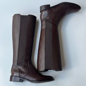 Tory Burch Dark Brown Tall Heeled Boots
